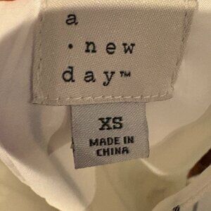 A New Day casual dress, off white with gray stripes, Size XS
